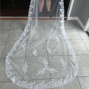 Cathedral length veil
